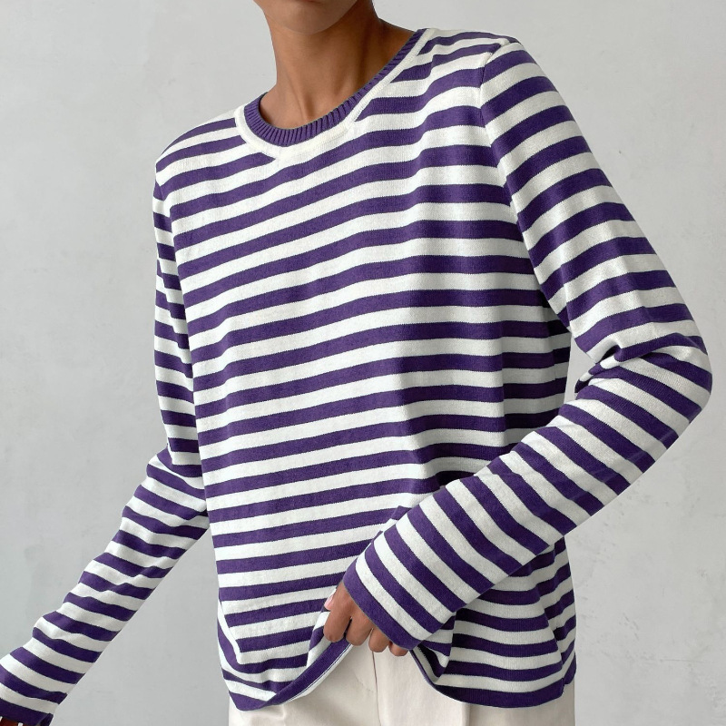 Pippa | Women's Striped Long Sleeve Sweater