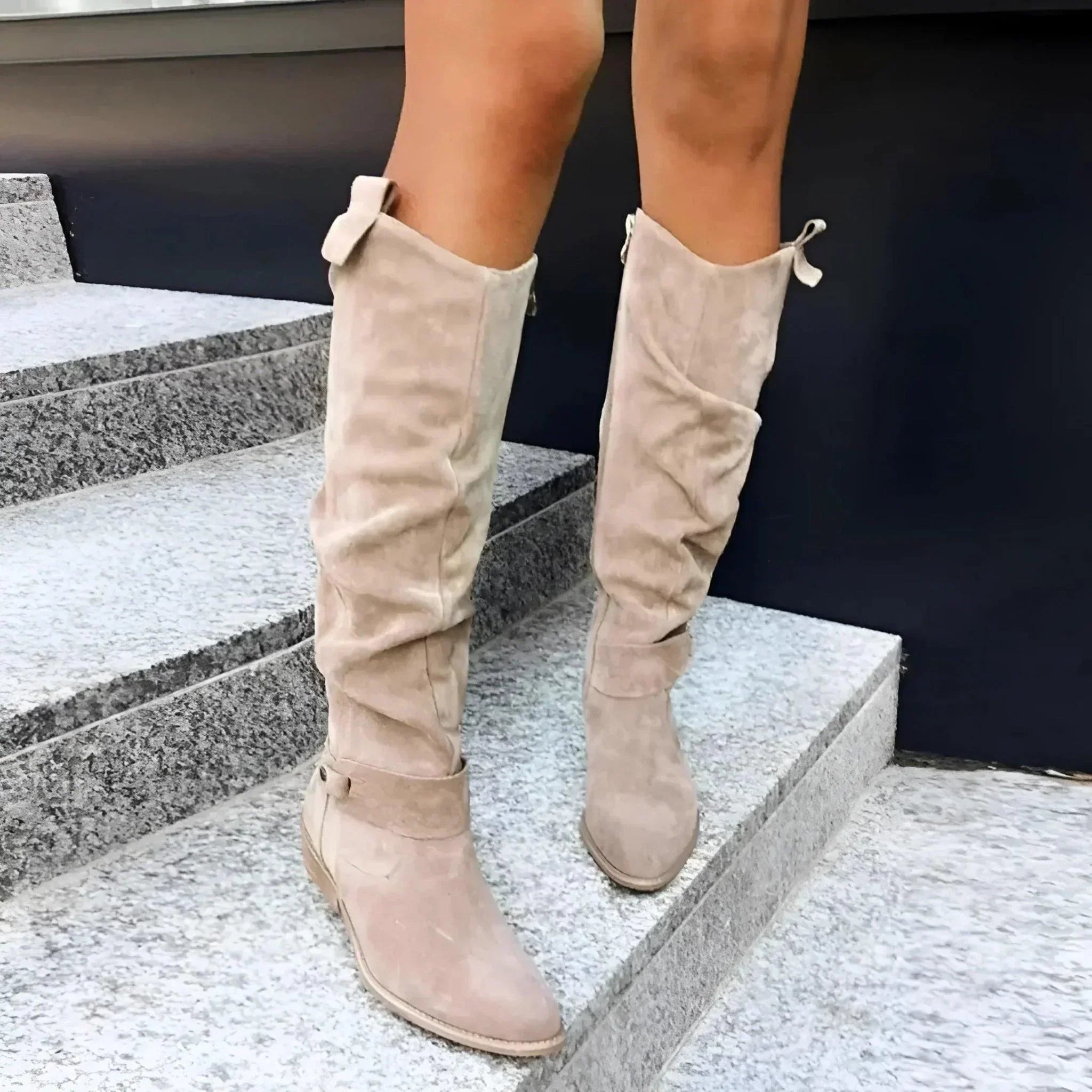 Portia | Women's Knee High Block Heel Boots