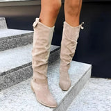 Portia | Women's Knee High Block Heel Boots