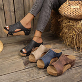 Quinley | Women's Wedge Sandals with Cork Platform