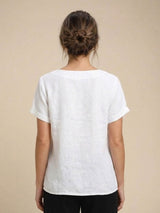 Olive | Women's Casual Tee Short Sleeve Scoop Neck Button Detail Top