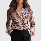 Rosabel | Women's Leopard Print Long Sleeve Shirt