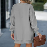 Rosetta | Women's Oversized Crew Neck Long Sleeve Dress