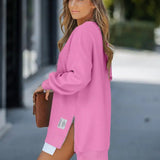 Rosetta | Women's Oversized Crew Neck Long Sleeve Dress