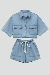 Rowan | Women's Short Sleeve Two Piece Set