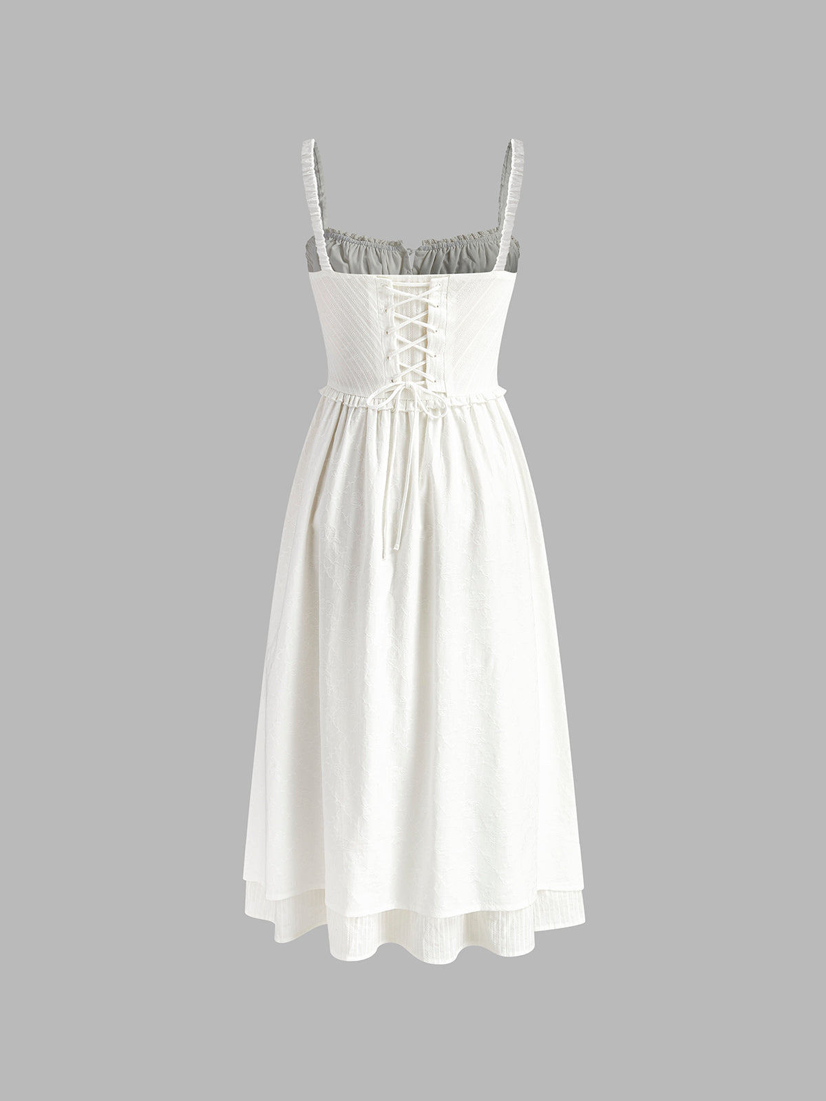 Isla | Women's Ruffle Hem Cami Midi Dress Sleeveless Summer