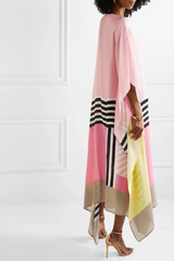 Aria | Women's Geometric Print Kaftan Batwing Sleeve Maxi Dress