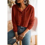 Sabrina | Women's Button Front V-Neck Long Sleeve Top