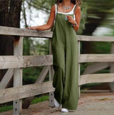Saoirse | Women's Sleeveless Wide Leg Overall Jumpsuit