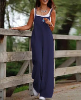 Saoirse | Women's Sleeveless Wide Leg Overall Jumpsuit