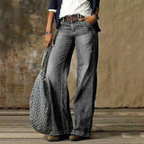 Saskia | Women's High Waist Wide Leg Retro Flare