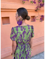 Savana | Women's Floral Wrap Midi Dress
