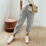 Seraphina | Women's Striped Wide Leg Linen Pants