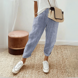 Seraphina | Women's Striped Wide Leg Linen Pants