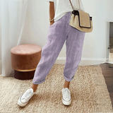 Seraphina | Women's Striped Wide Leg Linen Pants