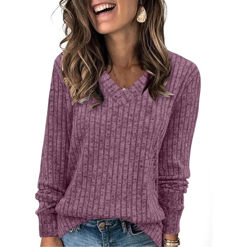 Seraphine | Women's V Neck Ribbed Oversized Sweater