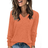 Seraphine | Women's V Neck Ribbed Oversized Sweater