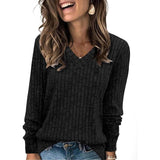 Seraphine | Women's V Neck Ribbed Oversized Sweater