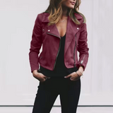 Sloane | Women's Zip Front Moto Jacket
