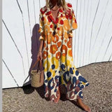Sorcha | Women's Floral Print Button-Front Maxi Dress