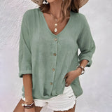 Marcia™ | Relaxed Button-Up Blouse
