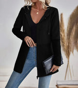 Sybil | Women's Cable Knit Zip Hoodie