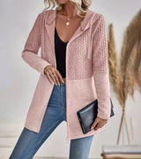 Sybil | Women's Cable Knit Zip Hoodie