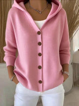 Tabitha | Women's Hooded Button Cardigan