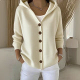 Tabitha | Women's Hooded Button Cardigan