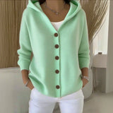 Tabitha | Women's Hooded Button Cardigan