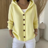 Tabitha | Women's Hooded Button Cardigan