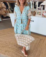 Tallulah | Women's Boho Print Relaxed Maxi Dress