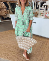 Tallulah | Women's Boho Print Relaxed Maxi Dress