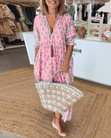 Tallulah | Women's Boho Print Relaxed Maxi Dress