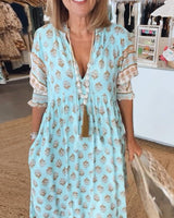 Tallulah | Women's Boho Print Relaxed Maxi Dress