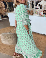 Tallulah | Women's Boho Print Relaxed Maxi Dress