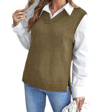 Taryn | Women's V-Neck Sleeveless Sweater Vest