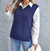 Taryn | Women's V-Neck Sleeveless Sweater Vest