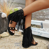 Tatiana | Women's Fringe Ankle Strap Sandals