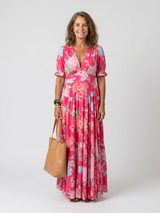 Temperance | Women's Floral V-Neck Maxi Dress