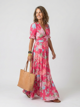 Temperance | Women's Floral V-Neck Maxi Dress