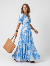 Temperance | Women's Floral V-Neck Maxi Dress