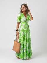 Temperance | Women's Floral V-Neck Maxi Dress