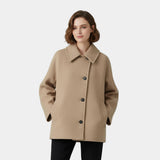 Thalia | Women's Collared Button Front Coat