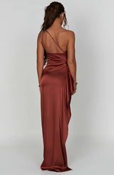 Thalia | Women's One Shoulder Slit Maxi Dress