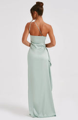 Thalia | Women's One Shoulder Slit Maxi Dress