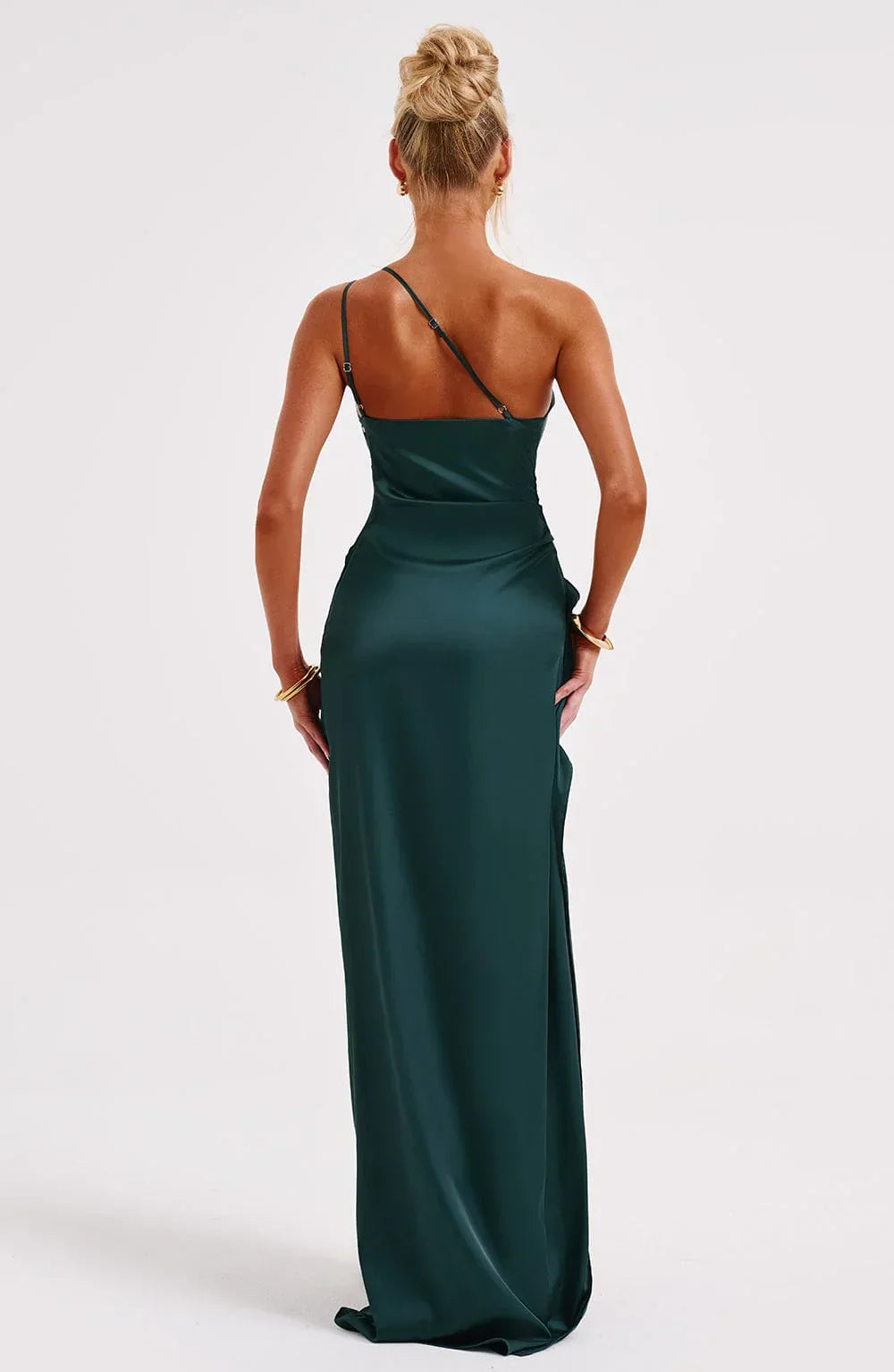 Thalia | Women's One Shoulder Slit Maxi Dress