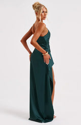 Thalia | Women's One Shoulder Slit Maxi Dress