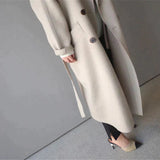 Theodora | Women's Double Breasted Long Coat