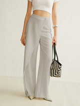 Vashti | Women's High Waist Asymmetric Wide Leg Pants